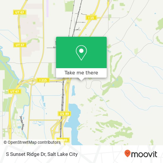 S Sunset Ridge Dr map