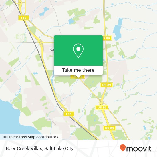 Baer Creek Villas map