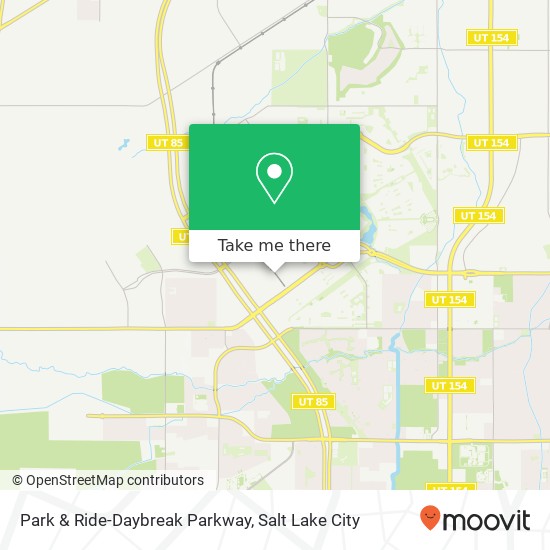 Park & Ride-Daybreak Parkway map