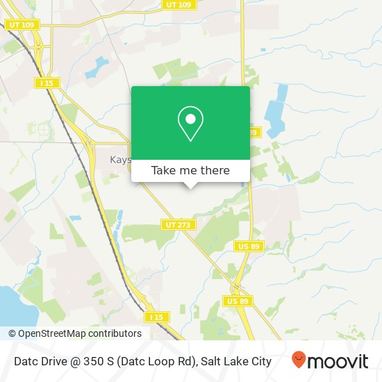 Datc Drive @ 350 S (Datc Loop Rd) map