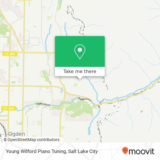 Young Wilford Piano Tuning map