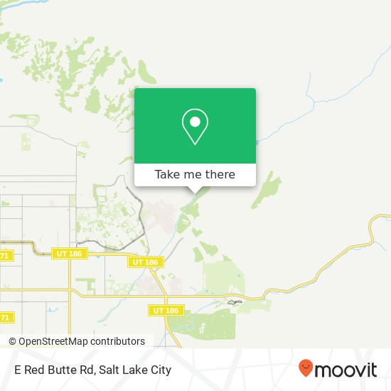 E Red Butte Rd map