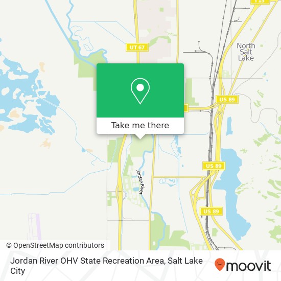 Jordan River OHV State Recreation Area map