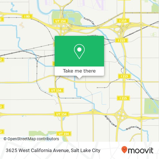 3625 West California Avenue map