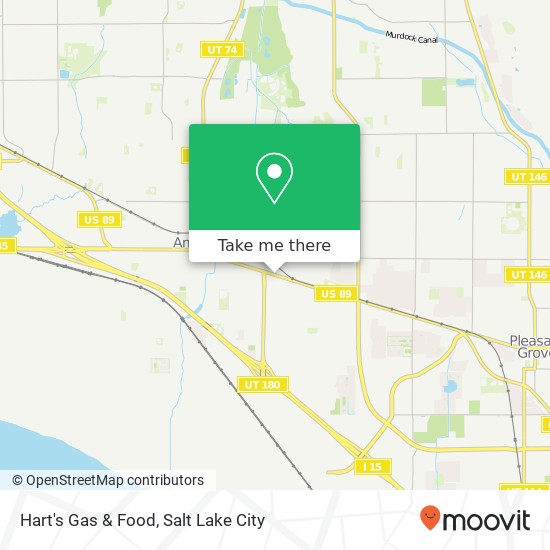 Mapa de Hart's Gas & Food