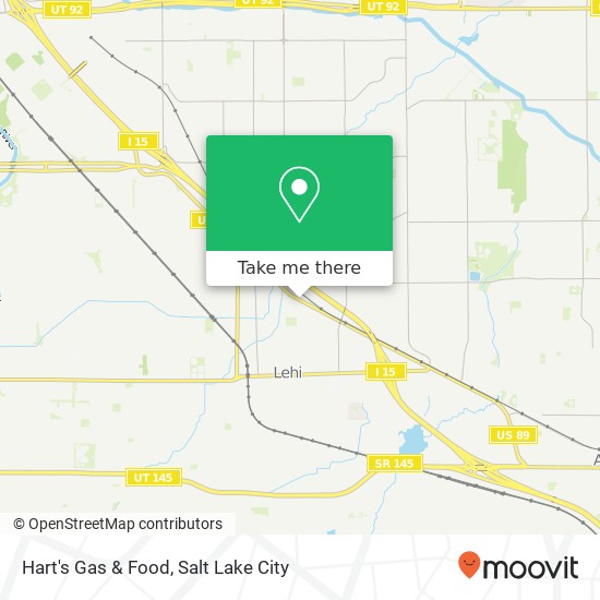 Hart's Gas & Food map