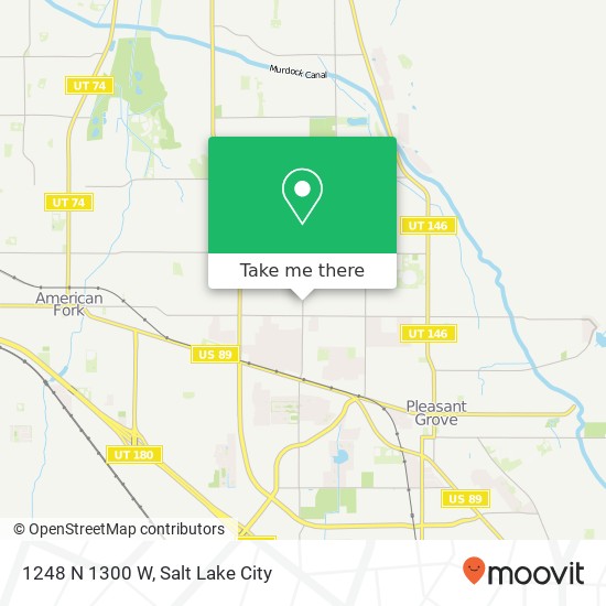 1248 N 1300 W map