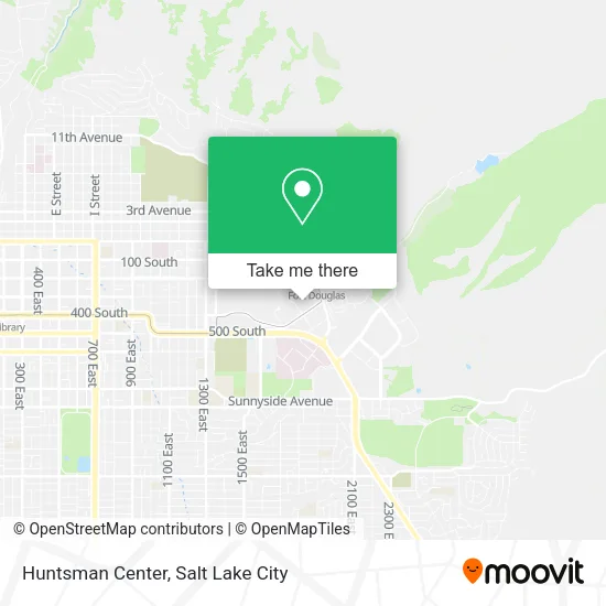 Huntsman Center map