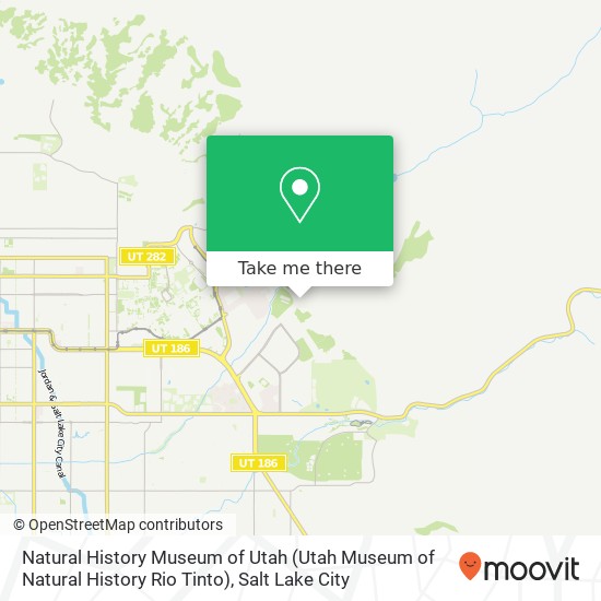 Natural History Museum of Utah (Utah Museum of Natural History Rio Tinto) map