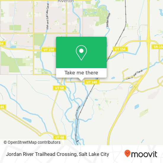 Mapa de Jordan River Trailhead Crossing