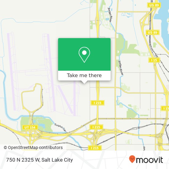 750 N 2325 W map