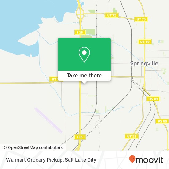 Walmart Grocery Pickup map