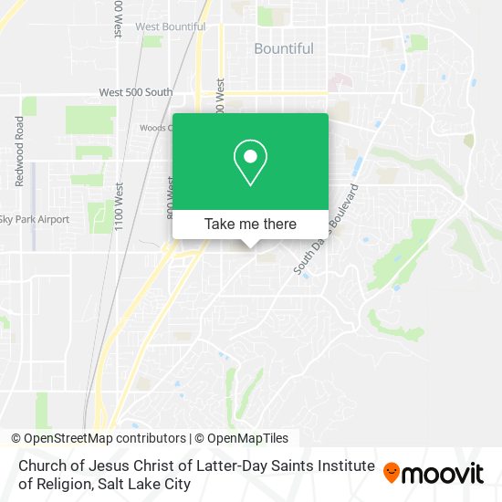Church of Jesus Christ of Latter-Day Saints Institute of Religion map