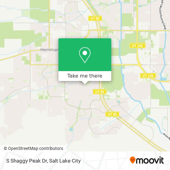 S Shaggy Peak Dr map