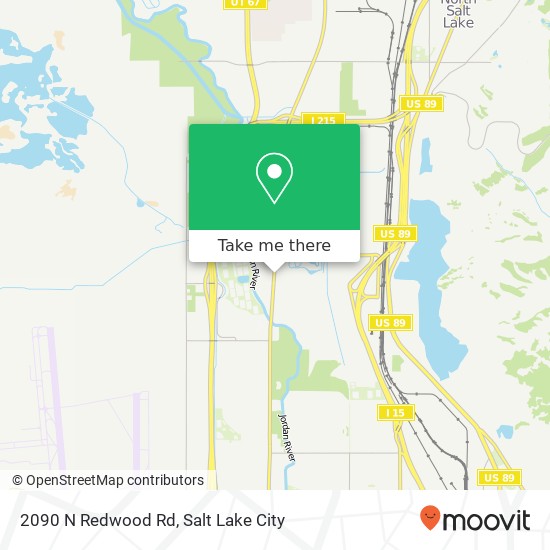 Mapa de 2090 N Redwood Rd