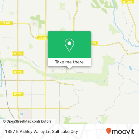 Mapa de 1887 E Ashley Valley Ln