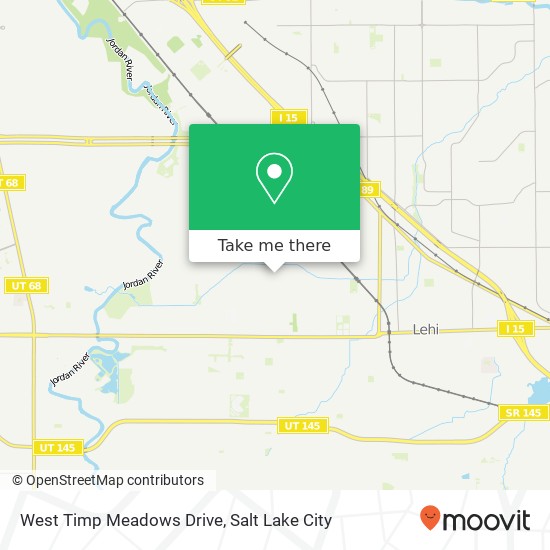 West Timp Meadows Drive map