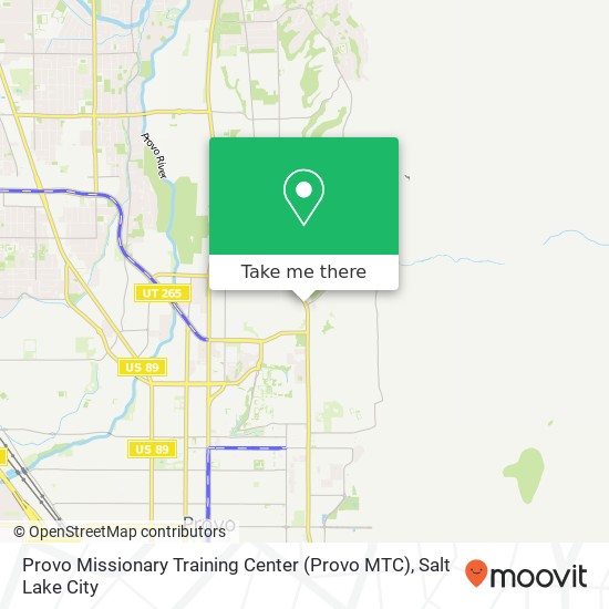 Provo Missionary Training Center (Provo MTC) map