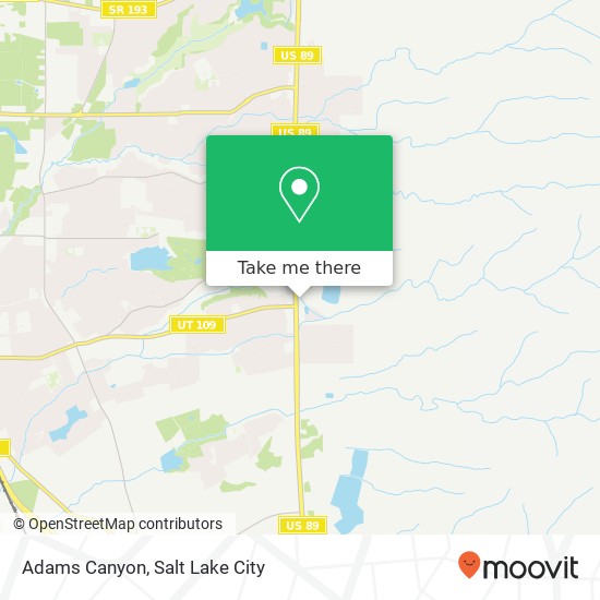 Mapa de Adams Canyon