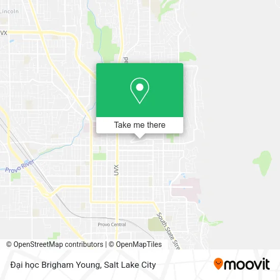 Mapa de Đại học Brigham Young