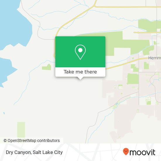 Dry Canyon map