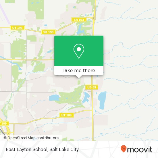 East Layton School map