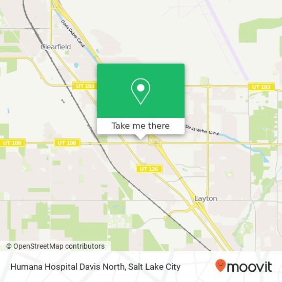 Humana Hospital Davis North map