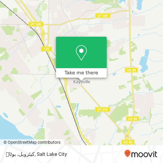 کیئزویل، یوٹاہ map