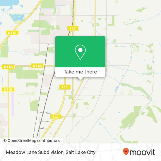 Meadow Lane Subdivision map