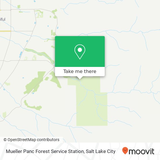 Mueller Panc Forest Service Station map