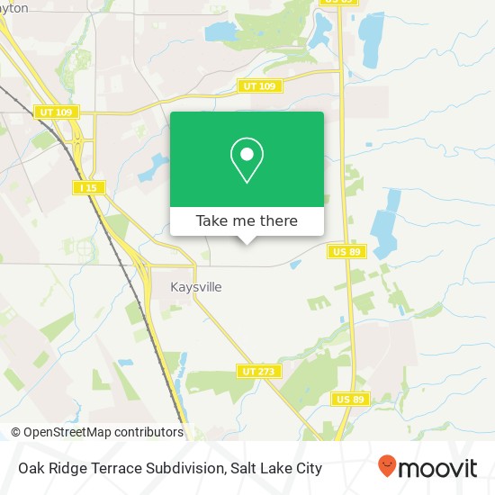 Oak Ridge Terrace Subdivision map