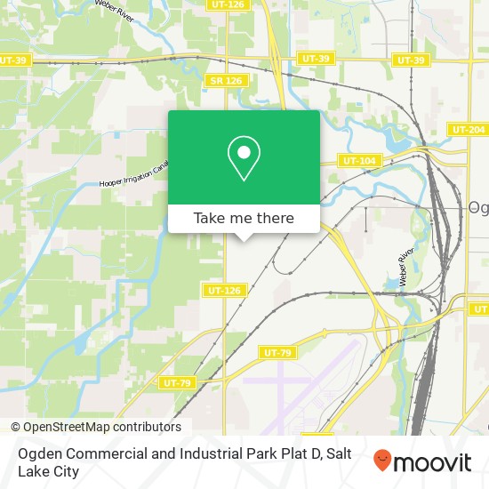 Mapa de Ogden Commercial and Industrial Park Plat D