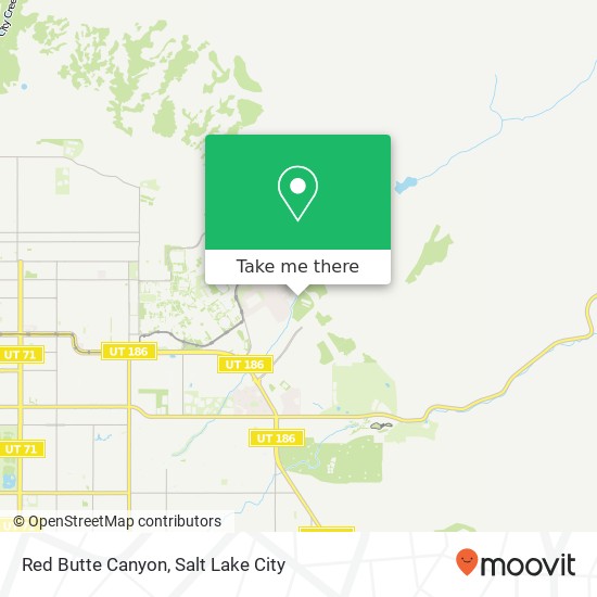 Red Butte Canyon map