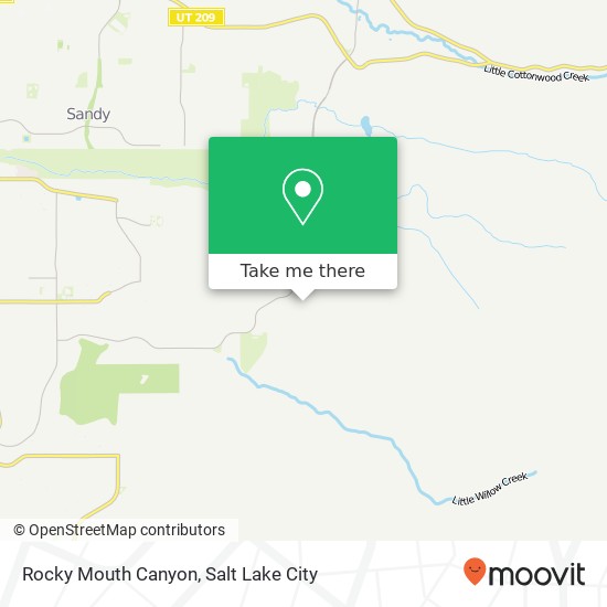 Rocky Mouth Canyon map