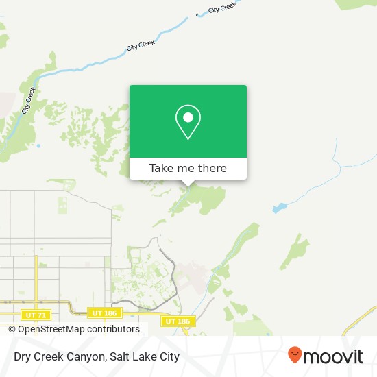 Dry Creek Canyon map