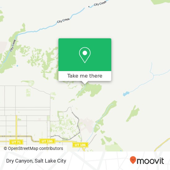 Mapa de Dry Canyon