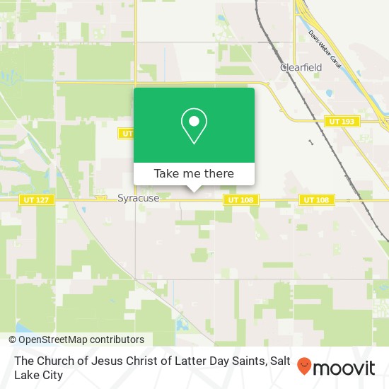 The Church of Jesus Christ of Latter Day Saints map