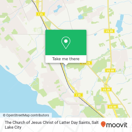 Mapa de The Church of Jesus Christ of Latter Day Saints