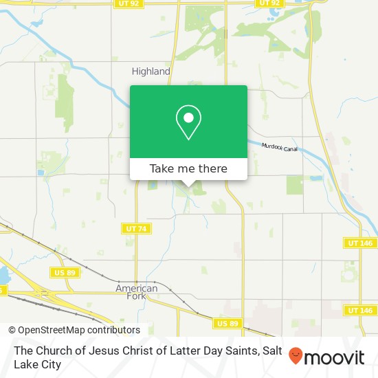 The Church of Jesus Christ of Latter Day Saints map