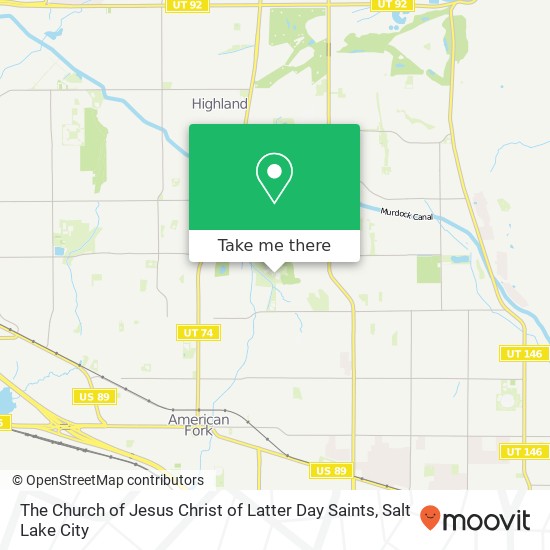 Mapa de The Church of Jesus Christ of Latter Day Saints