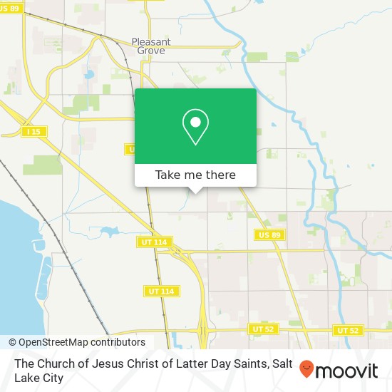 Mapa de The Church of Jesus Christ of Latter Day Saints