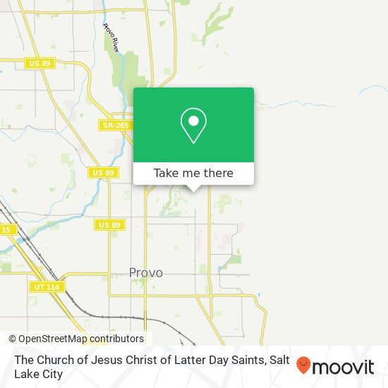 Mapa de The Church of Jesus Christ of Latter Day Saints