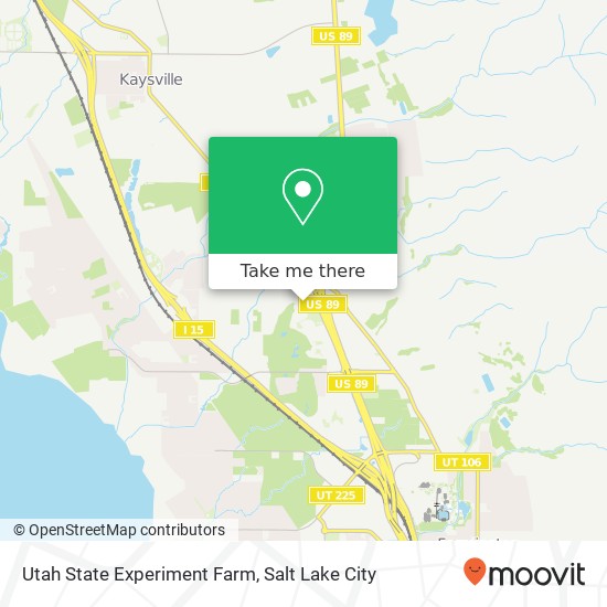 Mapa de Utah State Experiment Farm