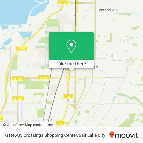 Gateway Crossings Shopping Center map