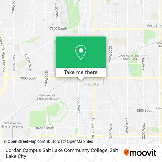 Jordan Campus Salt Lake Community College map