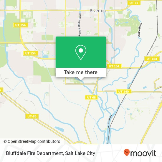 Bluffdale Fire Department map