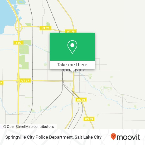 Springville City Police Department map