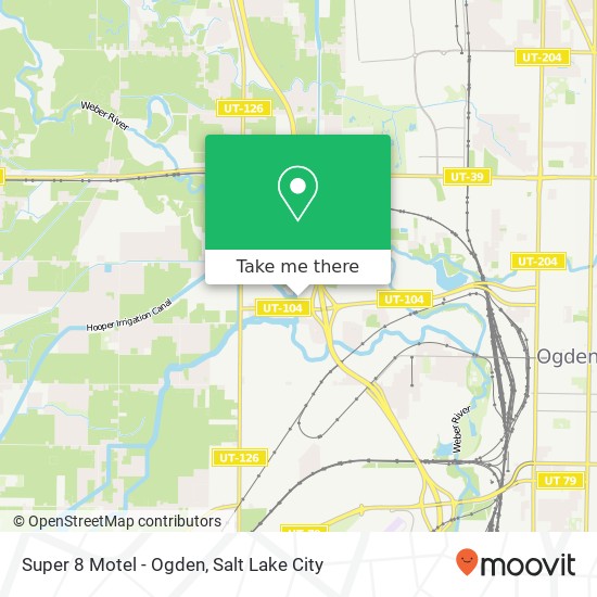Mapa de Super 8 Motel - Ogden