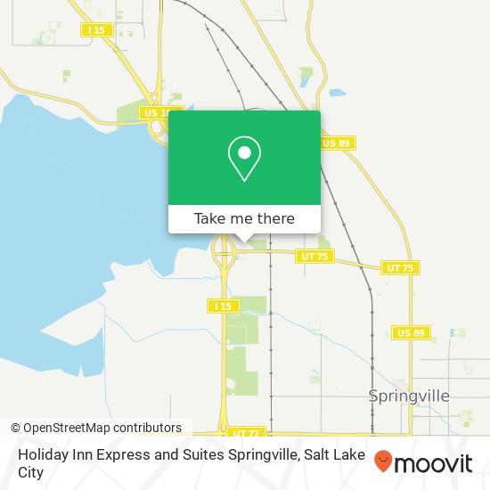 Holiday Inn Express and Suites Springville map