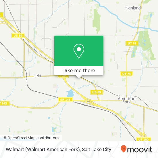 Walmart (Walmart American Fork) map